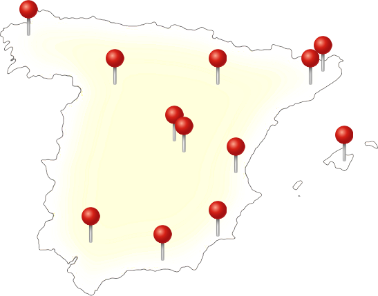 Map showing where the highest value Velven and Glow customers are concentrated